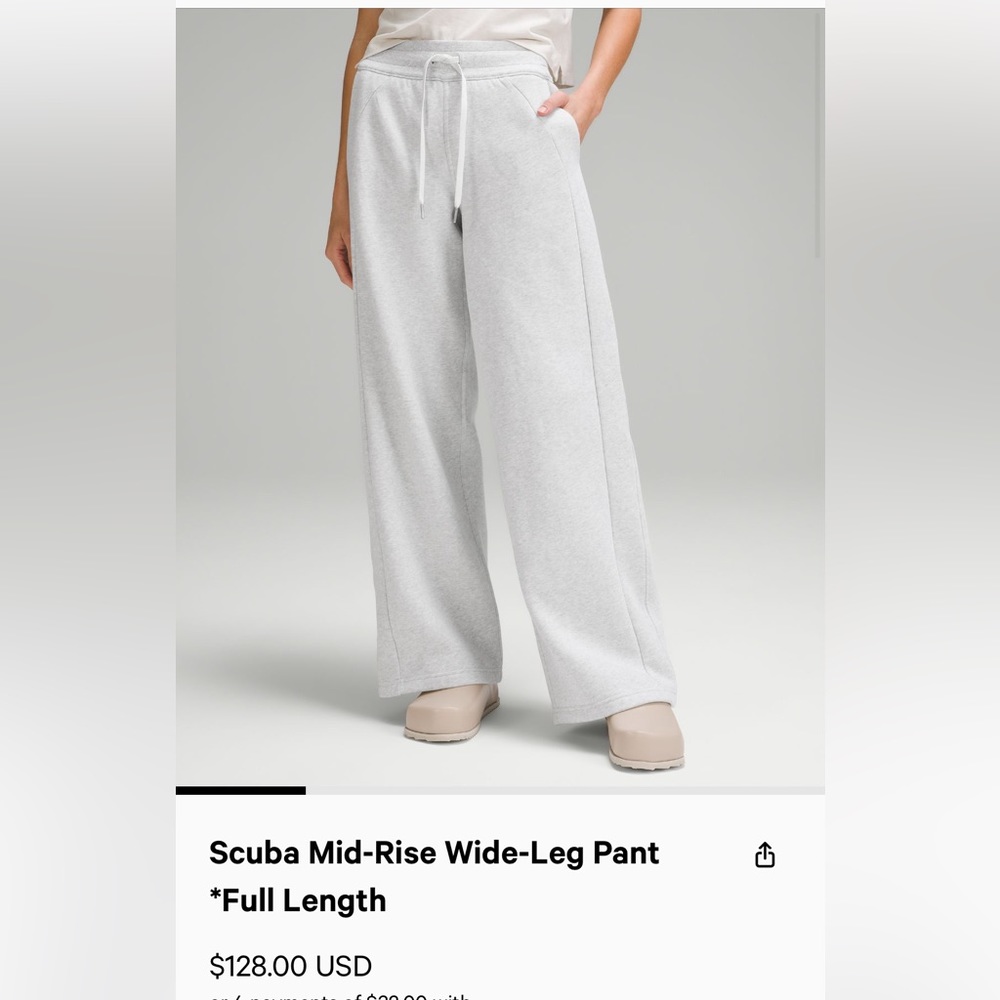 Lululemon Scuba Wide Leg Pant